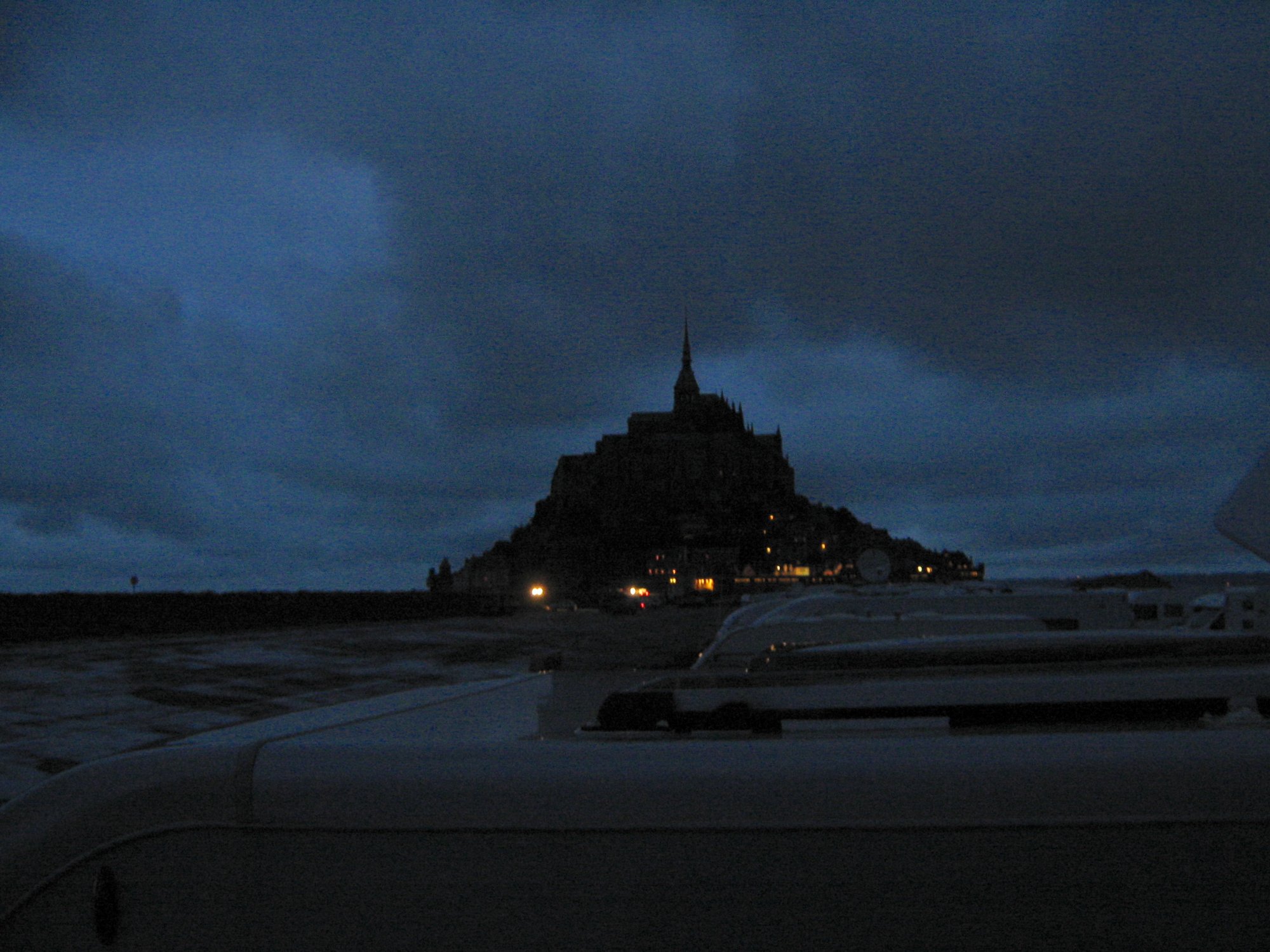 119_Normandy_Le Mont St Michel Modified_From Tracker's Rooflight at Night_11th June 2009.jpeg