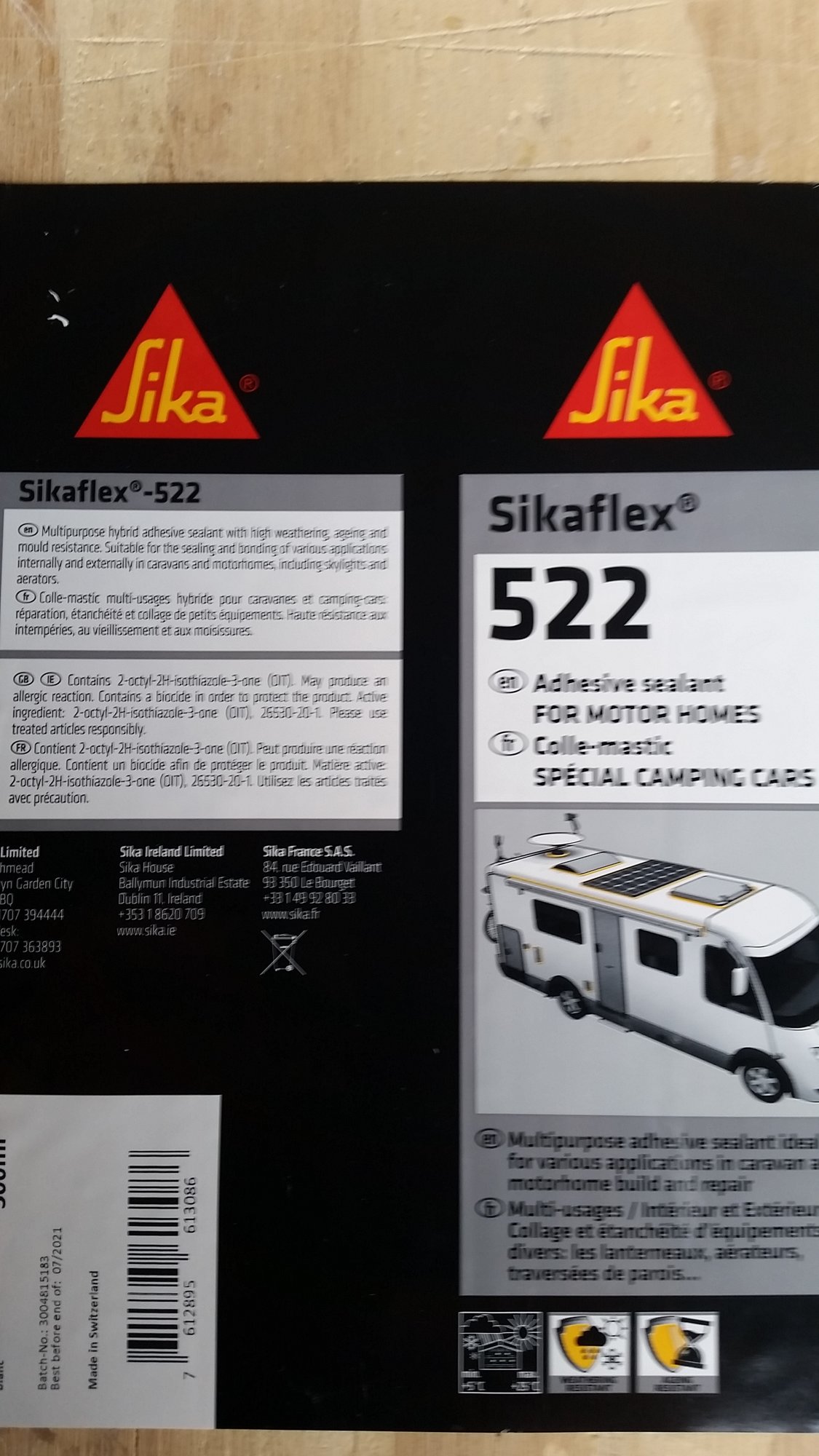 Sikaflex 522 (White) (REPLACES SIKAFLEX 512) - Magnum Motorhomes