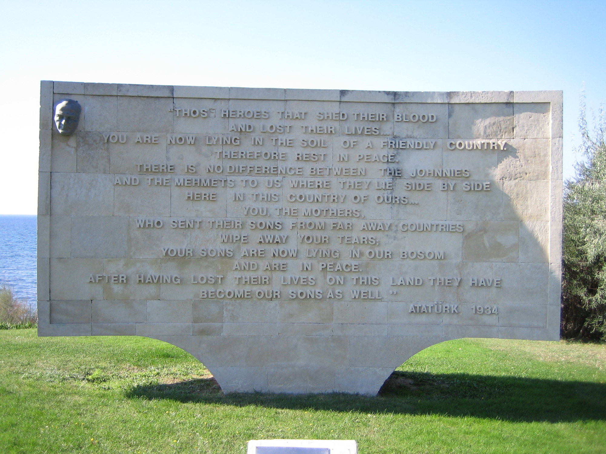 Ataturks generous words to the allied fallen Gallipoli.jpg