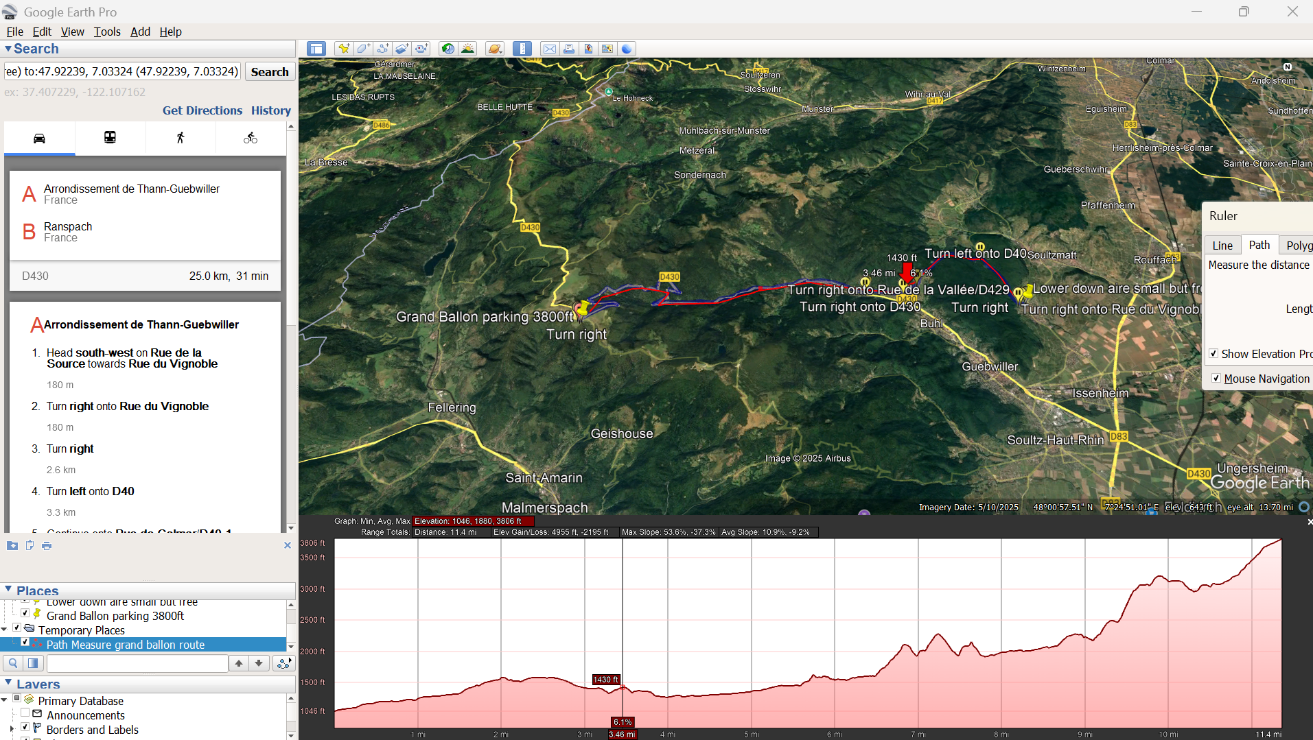 Grand ballon route elevation.png
