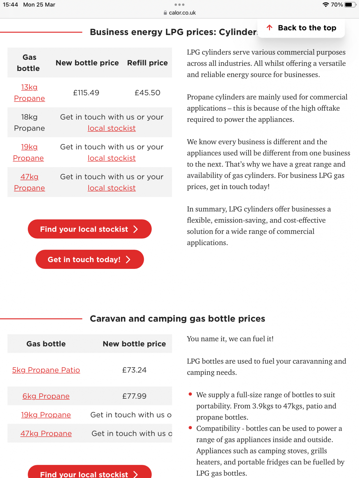 Calor gas prices? Wild Camping for Motorhomes