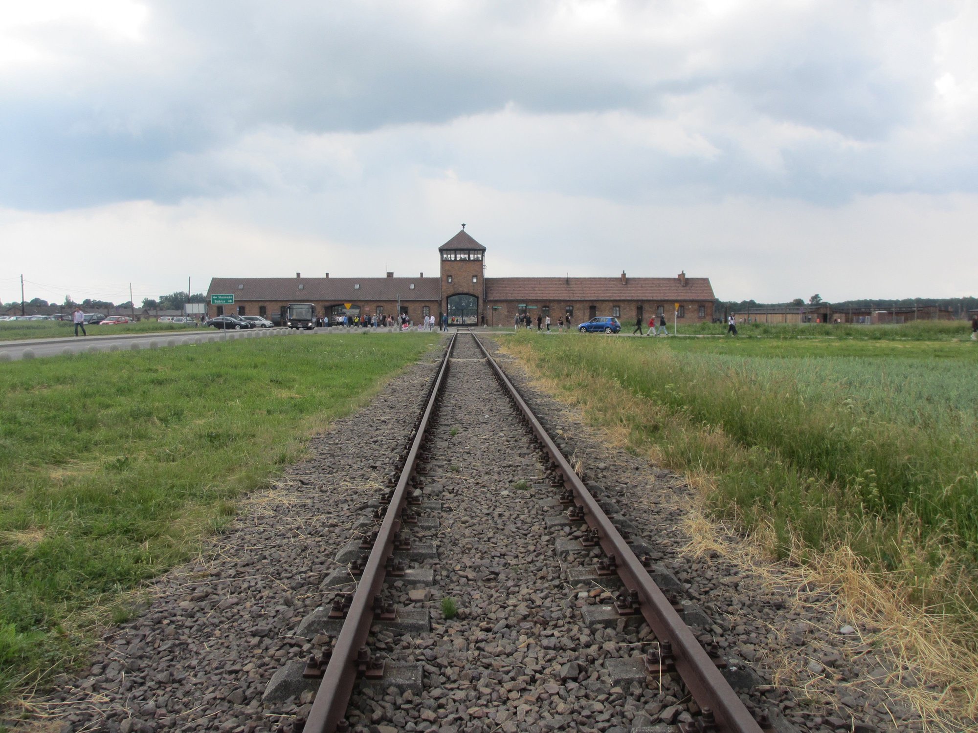 Poland_Oswiecim_Auschwitz II_Railway to Entrance.jpg