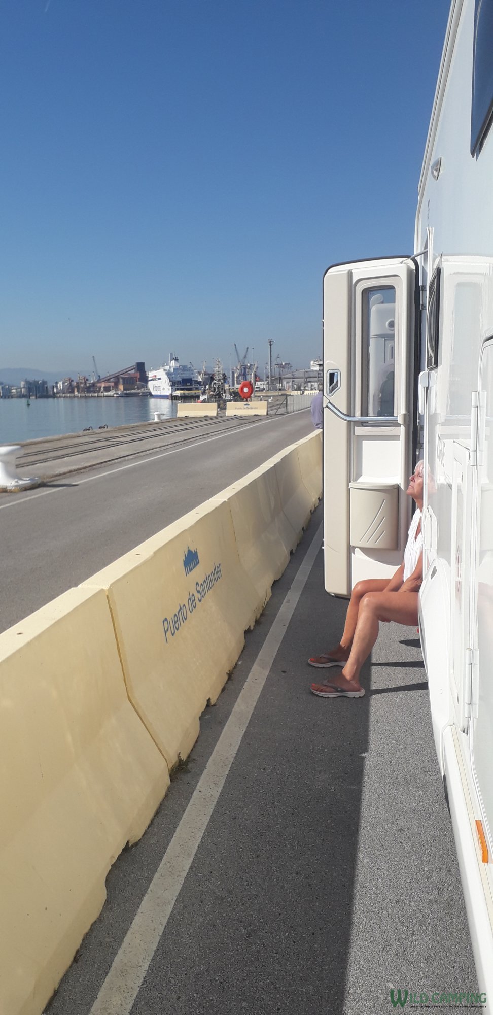 Santander Port waiting to Board Ferry